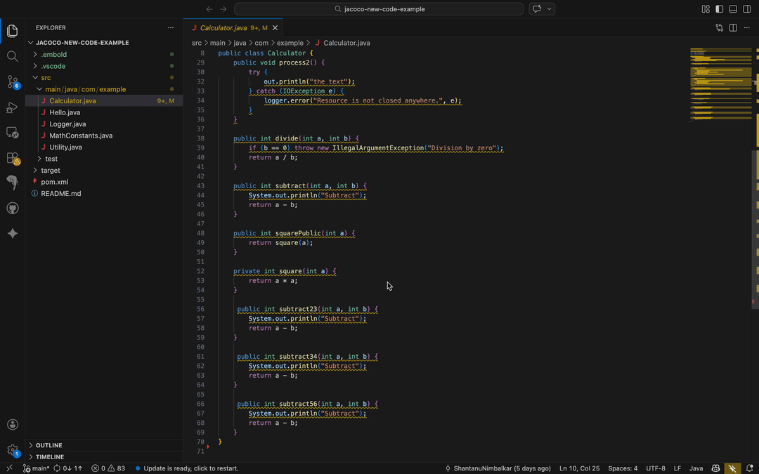 Embold vscode extension issue view