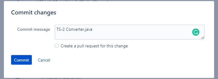 Commit changes